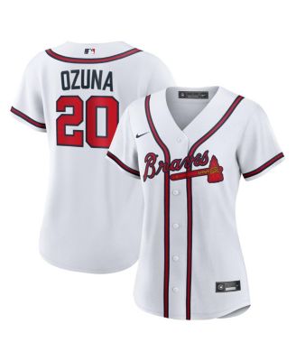 Nike - Women's Marcell Ozuna White Atlanta Braves Home Replica Jersey