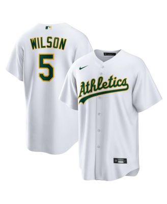 Nike - Men's Jacob Wilson White Athletics Home Replica Jersey