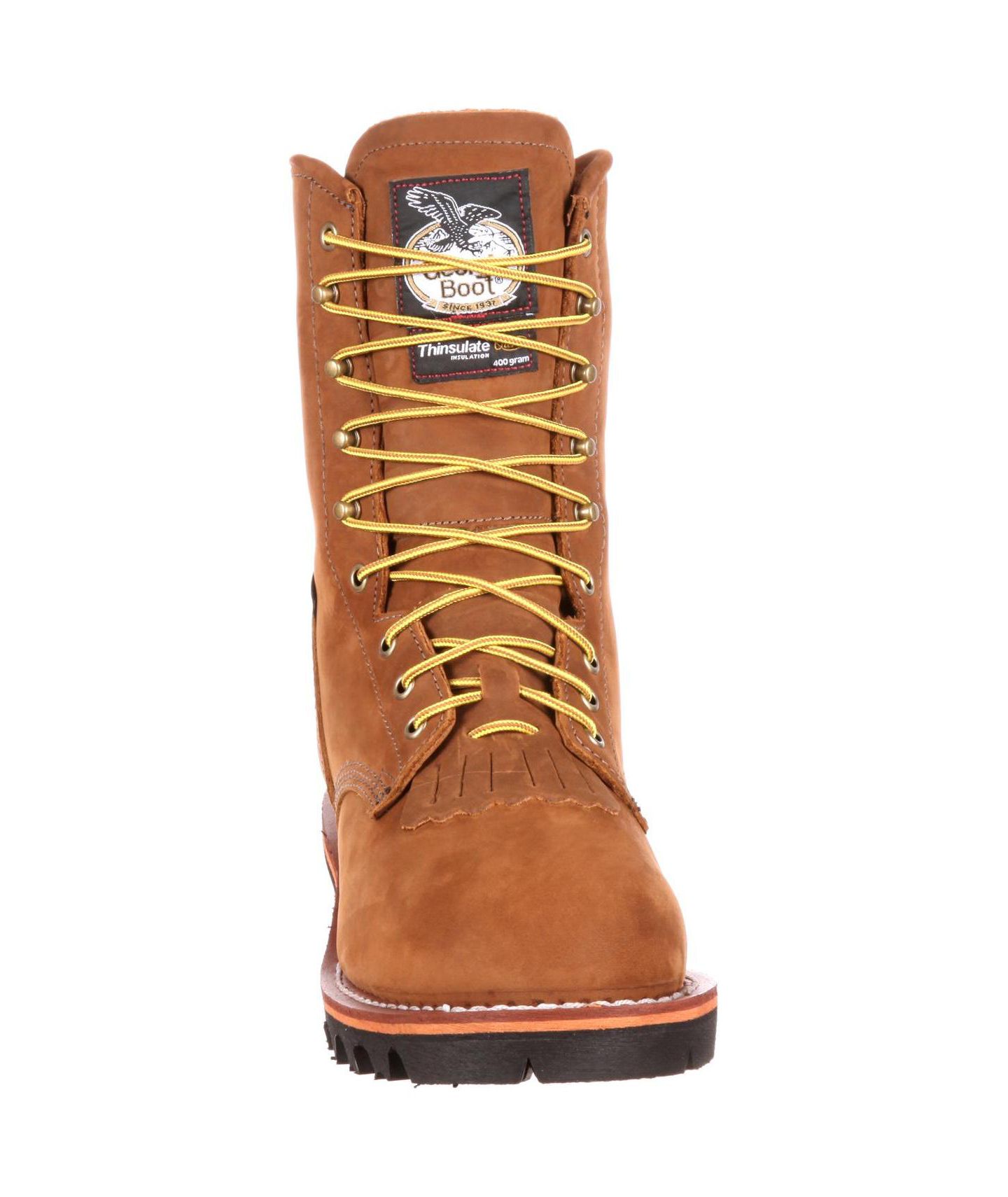 Мужские ботинки GEORGIA BOOT Steel Toe GORE-TEX Waterproof 400G Insulated Logger Boot, цвет: Седельно-коричневый — фото 5