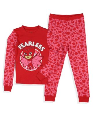 Toddler Girls Owlette Fearless 2 Piece Long Sleeve Tight Fit Pajama Set