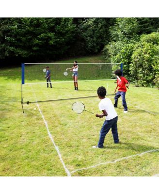 Portable 10 Inch x 5 Inch Badminton Beach Tennis Training Net