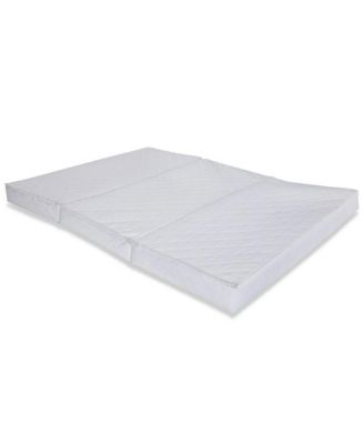 Multi-Use Waterproof Folding Portable Crib Mattress/Play Mat with Travel Carry Case, 1.5"