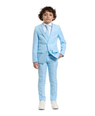 Toddler and Little Boys 3-Piece Cool Solid Suit Set