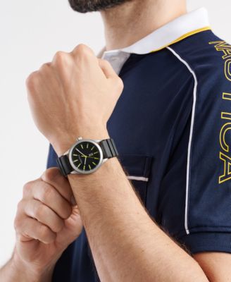 Unisex Analog Black Polyurethane Watch, 42mm