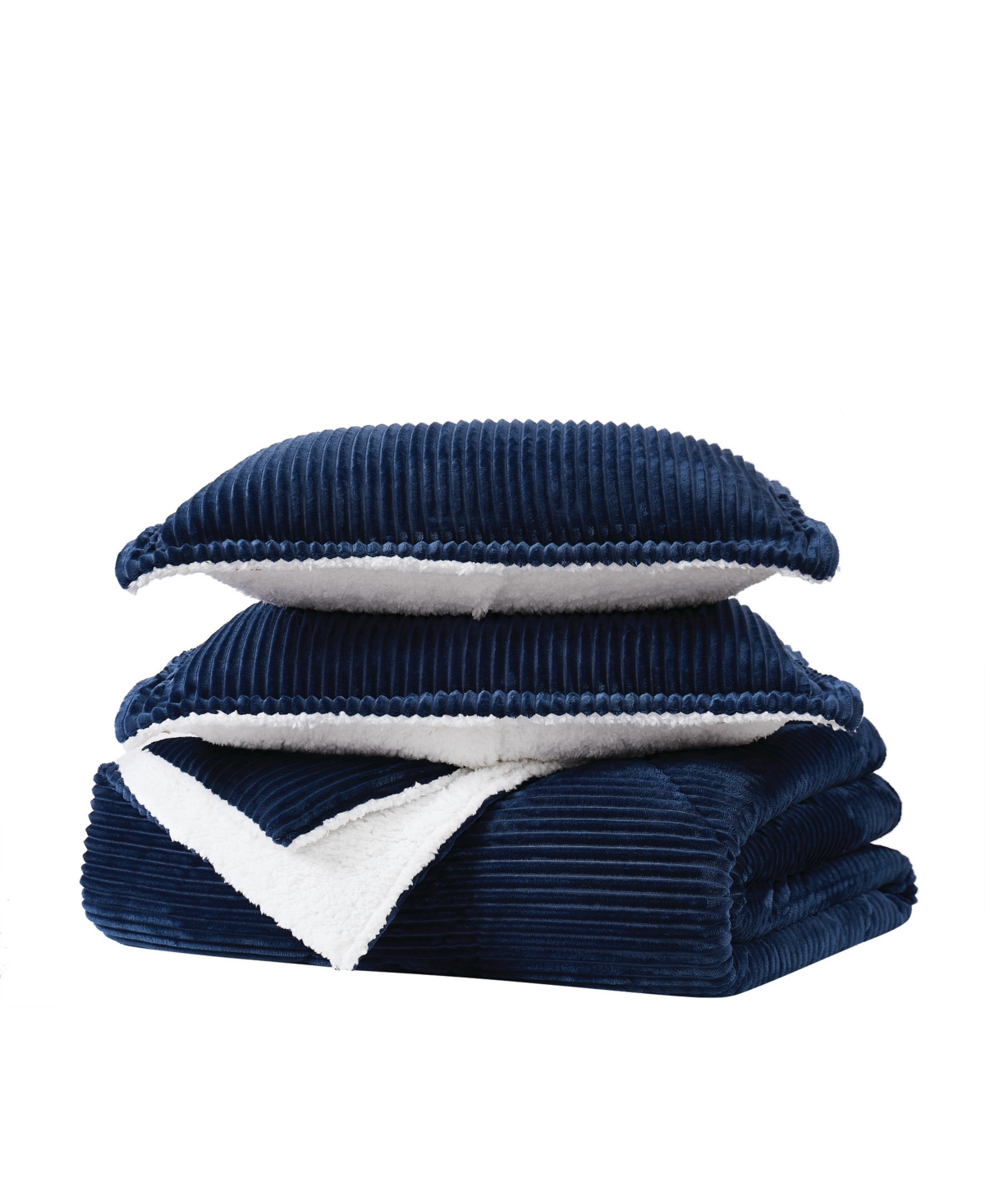 Brooklyn Loom Essential Corduroy 3-Pc. Comforter Set