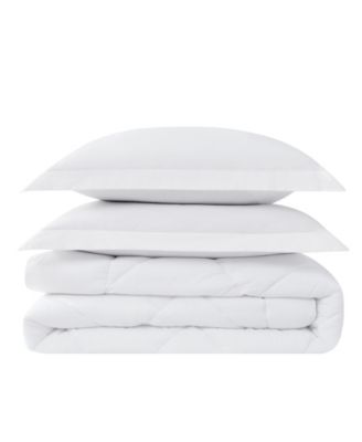 Oversized Cotton Percale 3-Pc. Comforter Set, King
