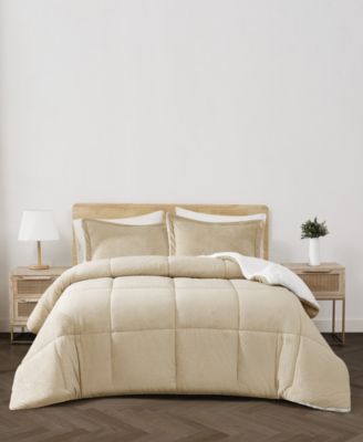 Carved Softness 3-Pc. Comforter Set, Full/Queen