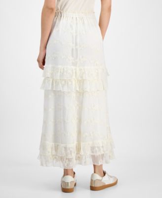 Women's Lace Tiered Maxi Skirt, Exclusively at Macy's