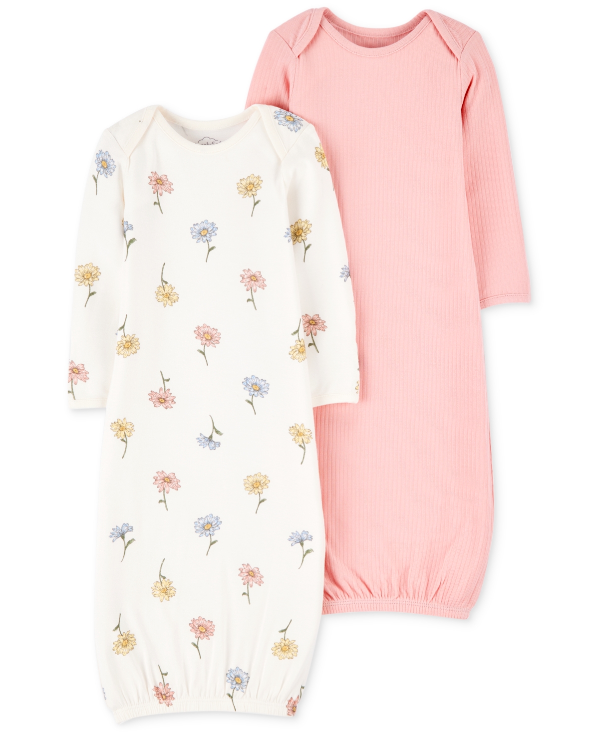 Carter's Purelysoft By  Baby 2-pc. Sleeper Gowns Set In Pink