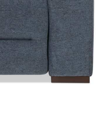 Nevio 5-Pc. Fabric Power Headrest Sectional with 2 Power Motion Chairs