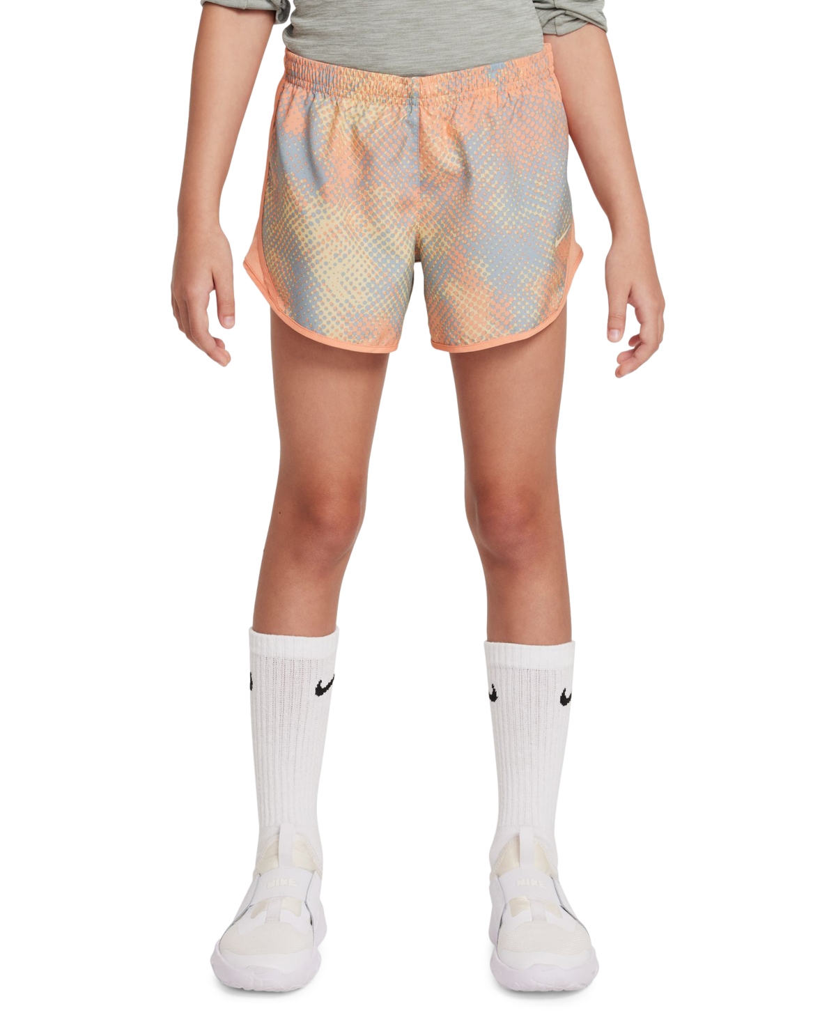 Nike Big Girls Printed Tempo Dri-fit 3" Shorts In Multi