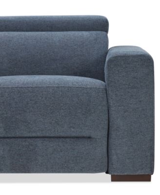 Nevio 6-Pc. Fabric Power Headrest Sectional with 1 Power Motion Chair