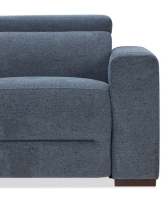Nevio 6-Pc. Fabric Power Headrest Sectional with 2 Power Motion Chairs