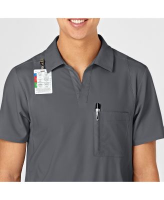 Big & Tall W123 Collar Scrub Top