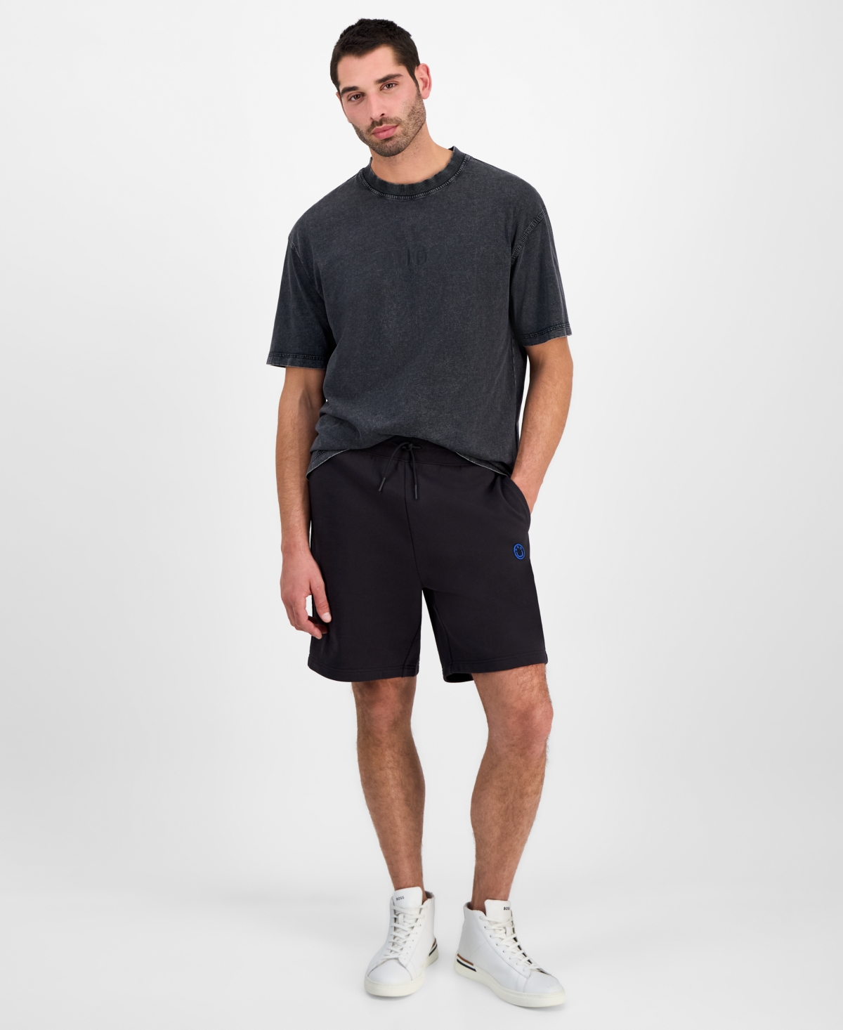 Hugo by Hugo Boss Men's Nylsho Drawstring Shorts - Black