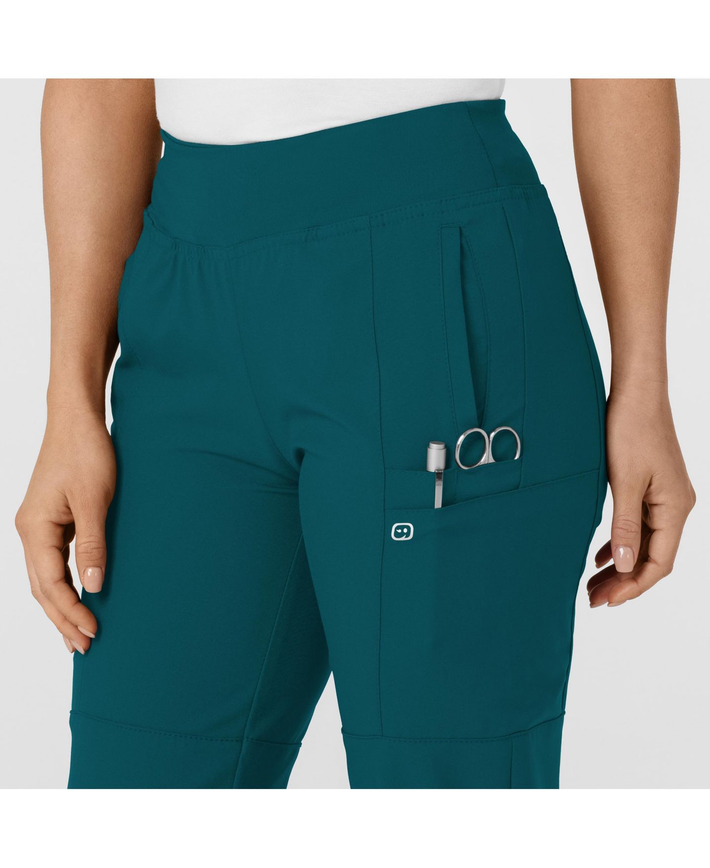 Женские брюки Wink W123 Comfort Waist Cargo Jogger Scrub Pant Regular, цвет: Синий — фото 6
