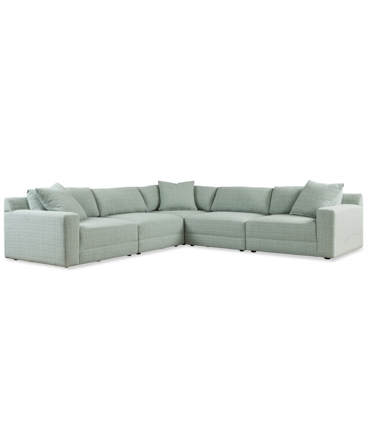 Macy's Mayela 5-pc. Fabric L Sectional, Exclusively At