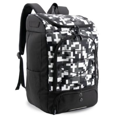 Athlete Backpack with Shoe Compartment Bat Holders and Night Visibility