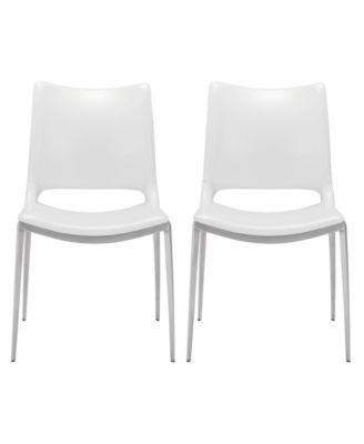 Upholstered Faux Leather Dining Chairs Set of 2 Open Back Side Chairs for Home