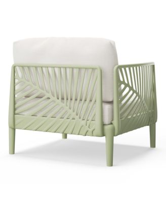 Modern 6-Piece Polypropylene Resin Modular L Shaped Corner Patio Furniture Sectional