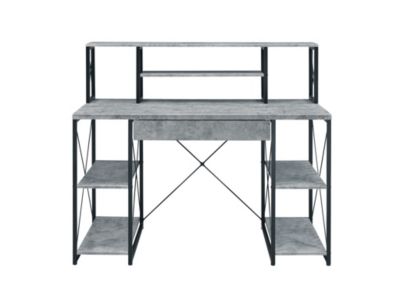 47"  Wood, Metal  Minimalist Computer Desk - Streamlined Design Computer Desk
