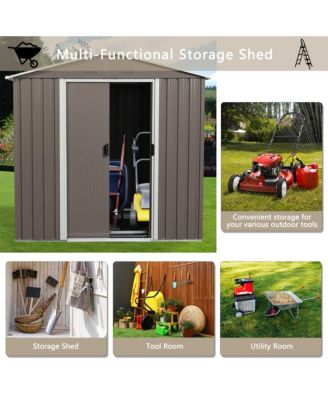 6ft x 5ft Outdoor Metal Storage Shed