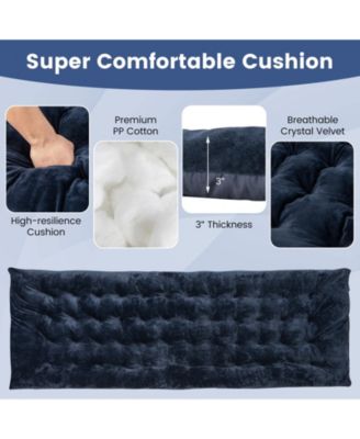 75 x 27.5 Inch Camping Cot Pads with Soft and Breathable Crystal Velvet