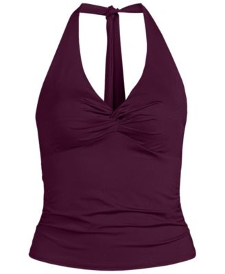Women's Twist Halter Tankini Top