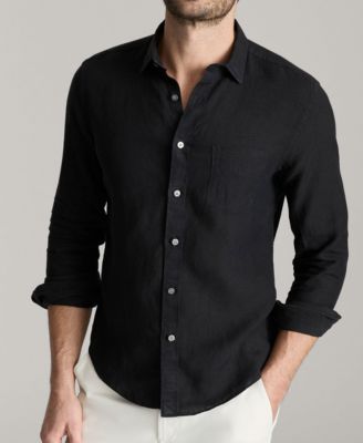 Men's Regular Fit Wrinkle Resistant Linen Vin Santo Button Up Shirt