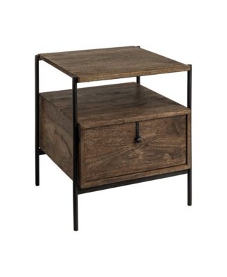 Minimalist Solid Wood Square Accent Table – Ideal for Small Spaces