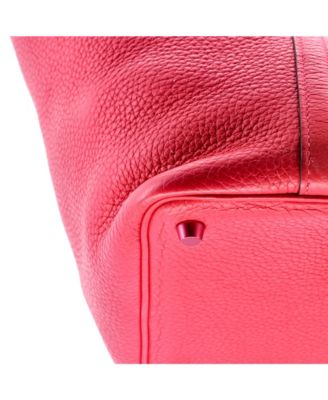 Pre-Owned Hermes PM Monochrome Picotin Lock Bag Clemence