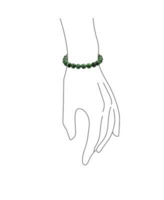 Set of 3 Natural Stone Bead Stretch Bracelets - Stackable