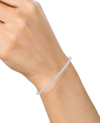 Diamond Illusion Tennis Bracelet (1/4 ct. t.w.) in Sterling Silver