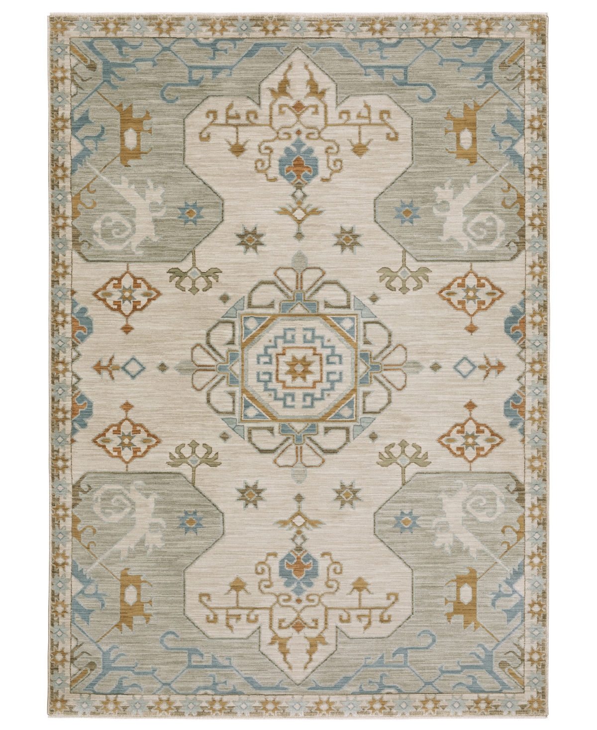 Oriental Weavers Maeve Mae09 2'3''x7'6'' Runner Area Rug In Neutral