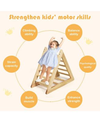 Wooden Triangle Climber for Toddler Step Training