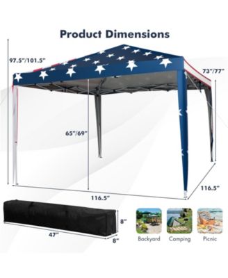 10 x 10 Feet Pop-up Canopy Tent Gazebo Canopy for Outdoor