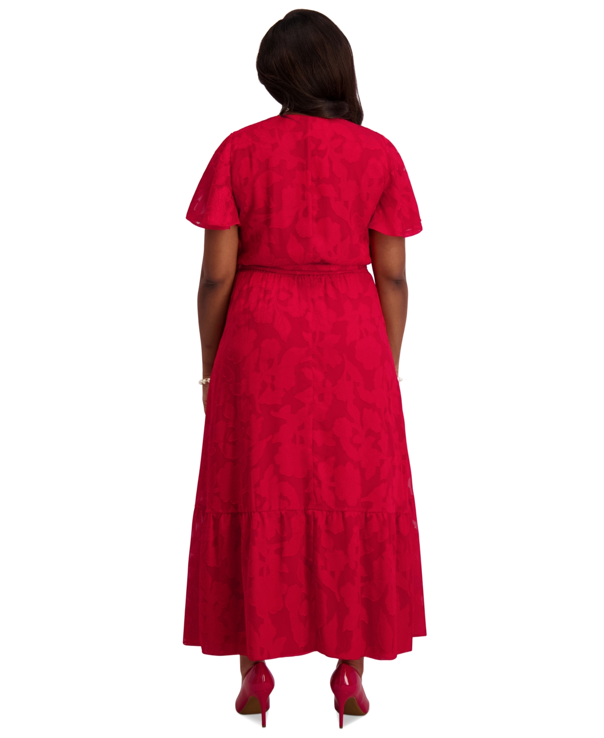 Kasper Flutter-sleeve Smock-waist Dress, Regular & Plus