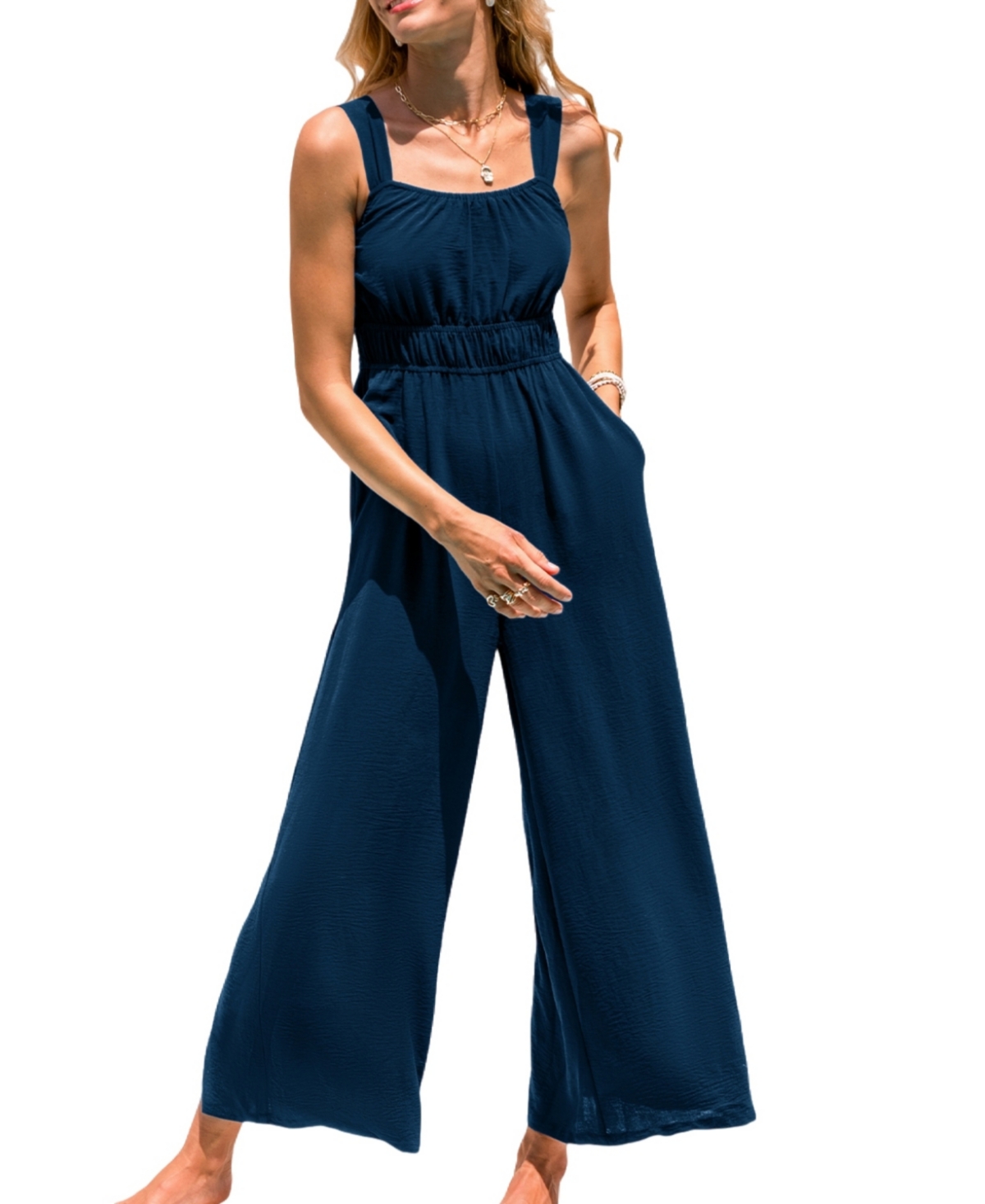 Women's Modern Luxe Jumpsuit - Dark blue
