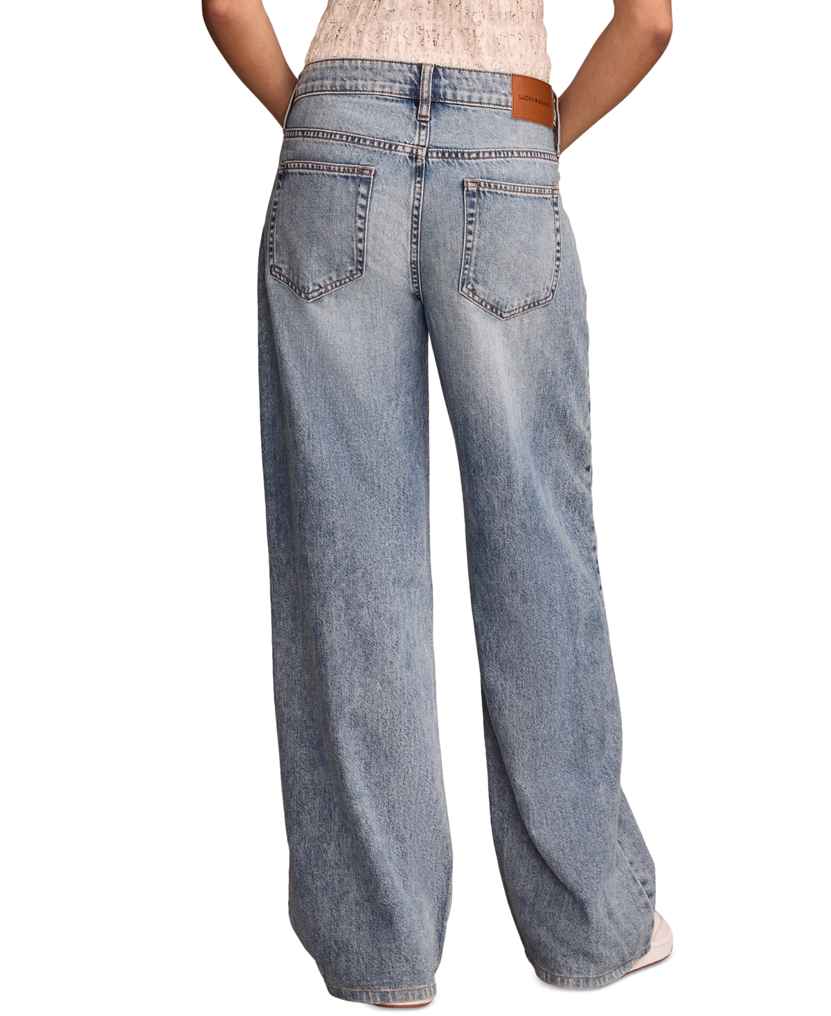 LUCKY BRAND WOMEN'S BAGGY WIDE-LEG JEANS 
