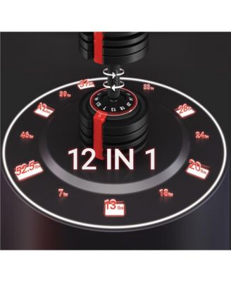 52.5lb 12-in-1 Quick-Adjust Dumbbell