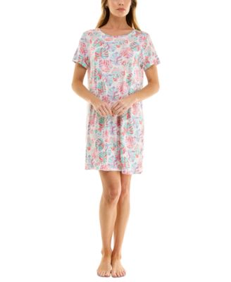 Women's Printed Short-Sleeve Sleepshirt