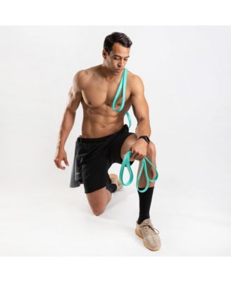 100% Latex-Free Natural Rubber Power Resistance Bands - 35lbs (Pair of 2)