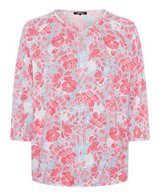 Women's Prairie Floral Keyhole Neck T-Shirt