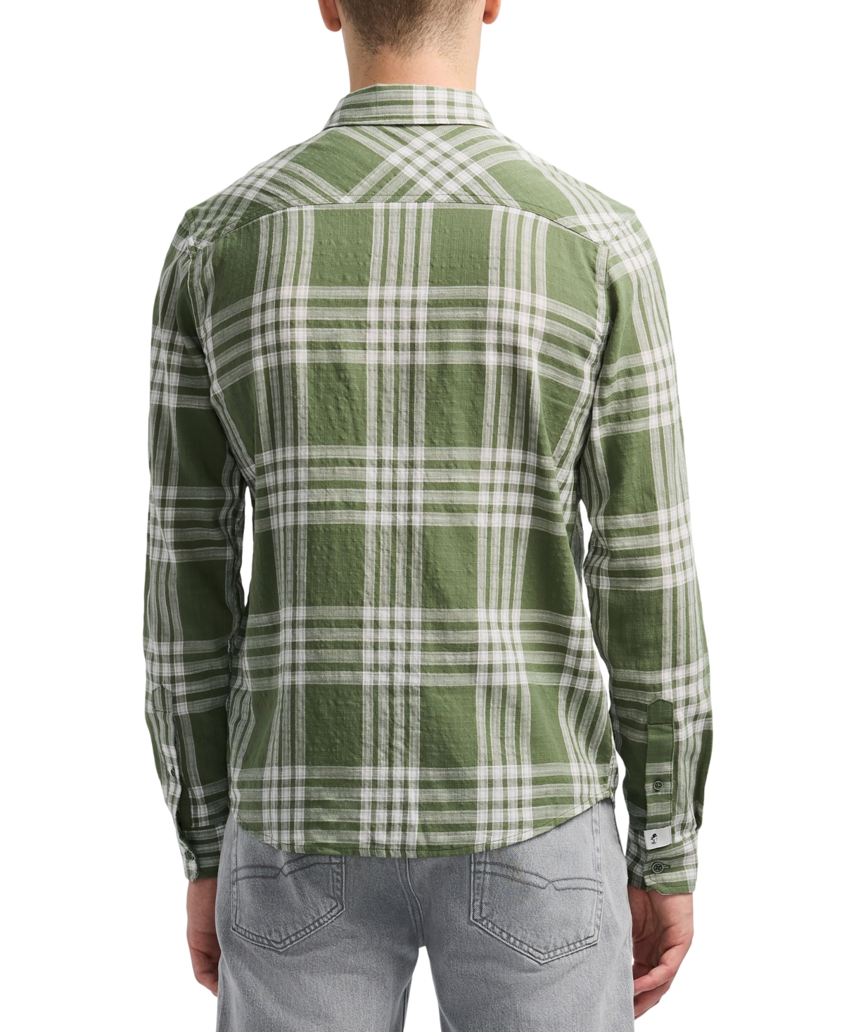 Buffalo David Bitton Men's Saroz Long Sleeve Plaid Button-front Shirt In Green