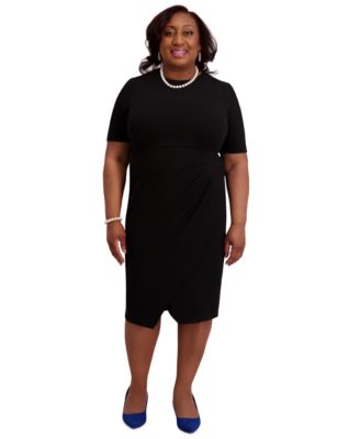 Kasper - Women's Short-Sleeve Wrap Dress, Regular & Plus Sizes