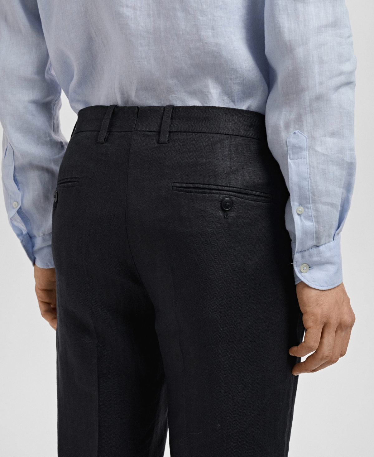 Mango Men's Linen Slim-Fit Suit Pants