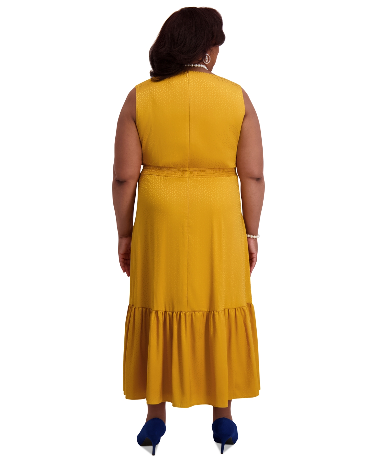 Kasper Women's Tiered Midi Dress, Regular & Plus Sizes