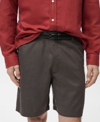 Men's Slim-Fit Fluid Bermuda Shorts