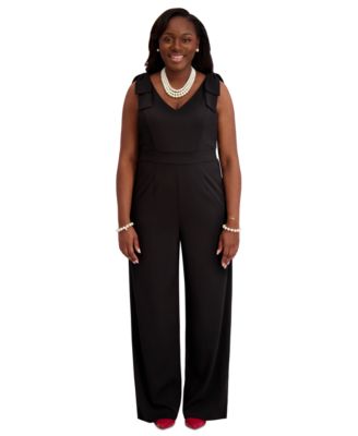 Women's Tie-Strap Jumpsuit, Regular & Plus Size
