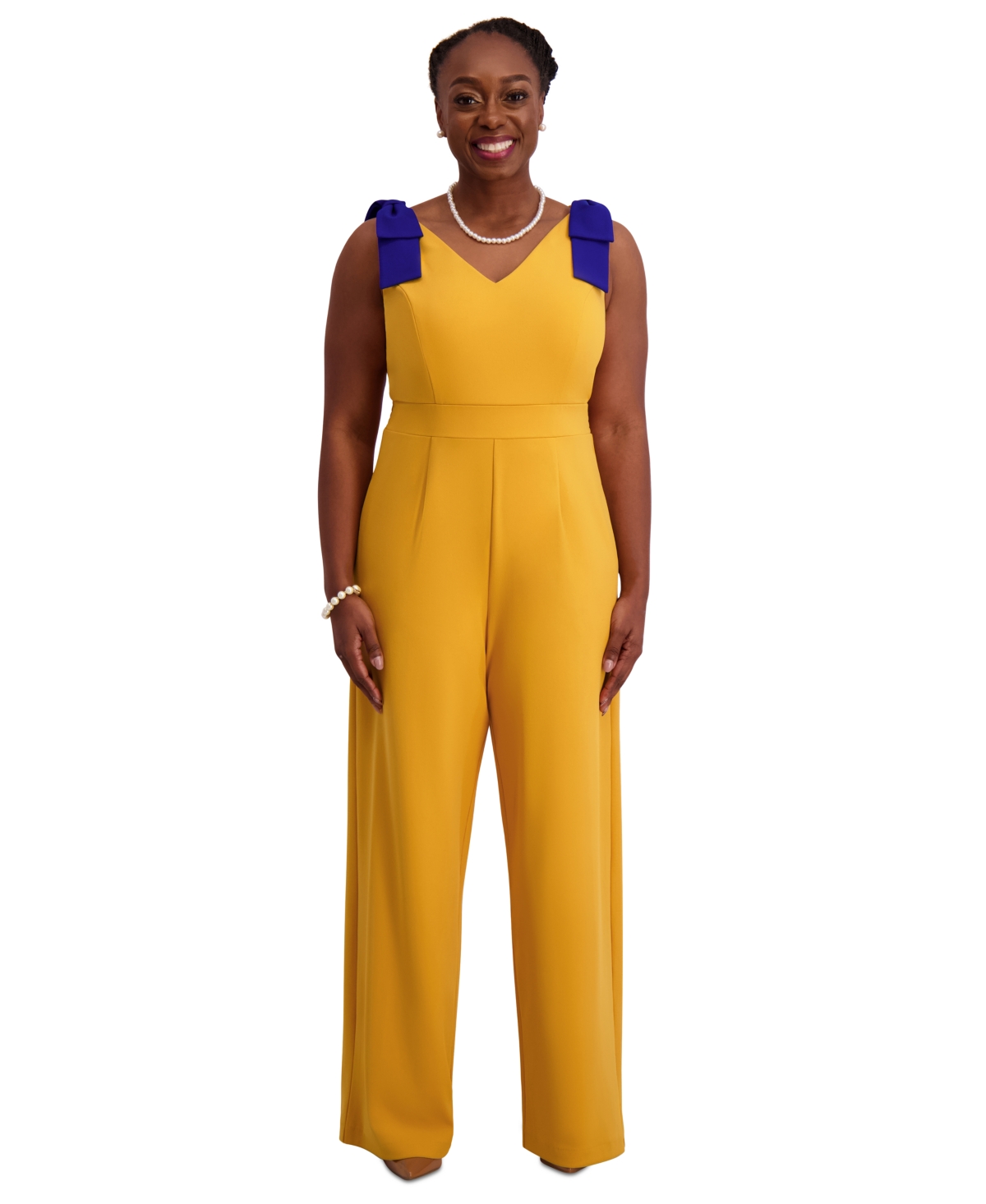 Kasper Women's Tie-strap Jumpsuit, Regular & Plus Size